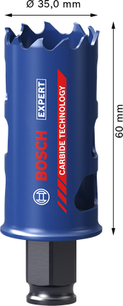 BoschEXPERT 多材料 35 毫米孔锯，配有硬质合金齿。.